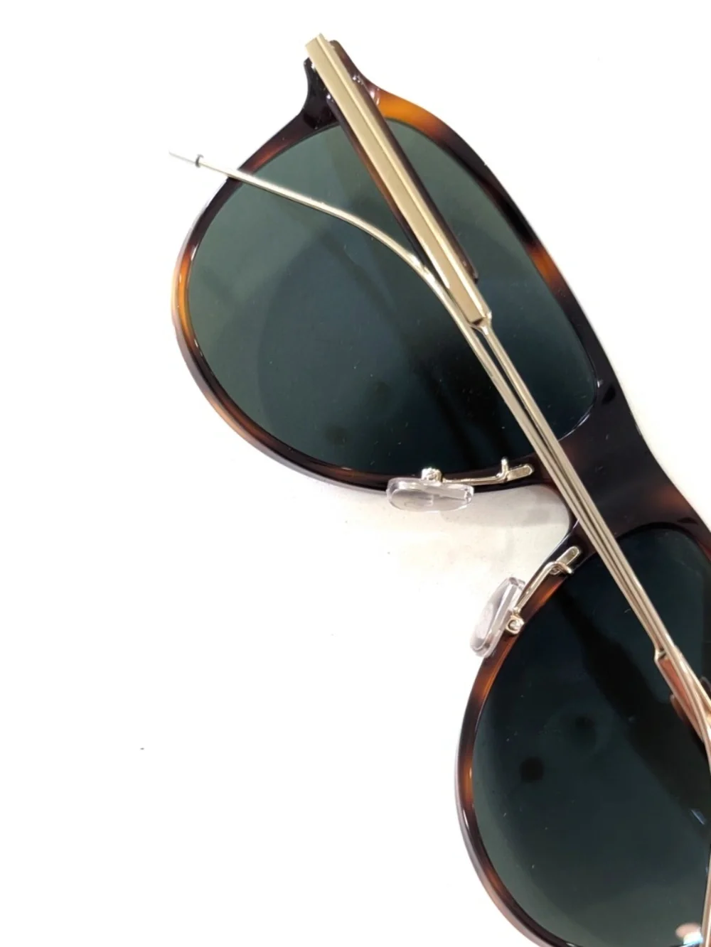 NWT Brunello Cucinelli Pilot Sunglasses Havana Classic Dark Green Polarized $930